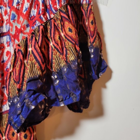 Womens Beachlunchlounge Peep shoulder Peasant top Size XS - Picture 3 of 12